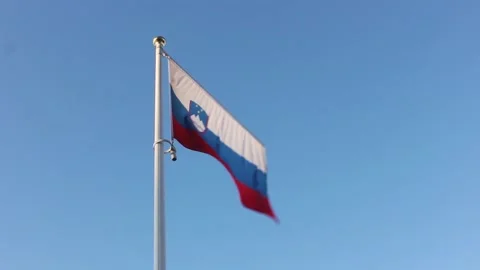 Flag of Slovenia Stock Footage 124521440