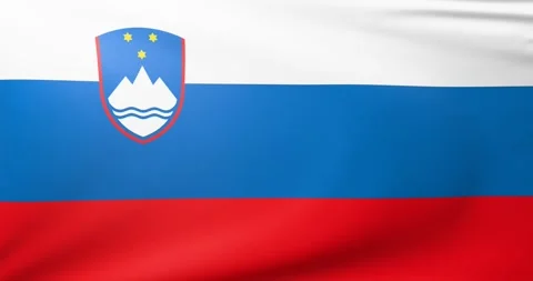 Flag of Slovenia Video stock 300850619