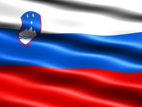 Flag of slovenia Иллюстрация