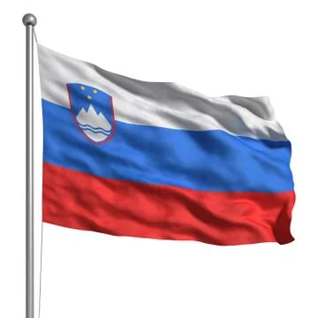 Flag of slovenia Stock Illustration