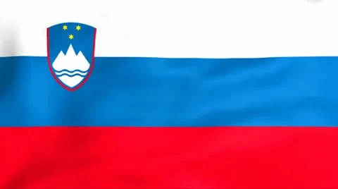 Flag Of Slovenija Stock-Footage 11355944
