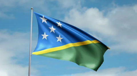 Flag of Solomon Islands 動画素材 450061