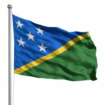 Flag of solomon islands Stock Illustration