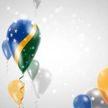Flag of Solomon Islands Stock Illustration