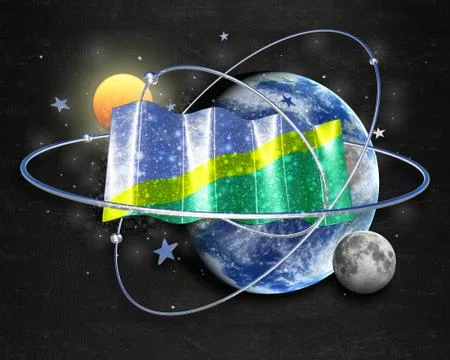 Flag Solomon quality designer flag 库存插图