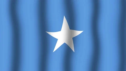 Flag of Somalia Stock Footage 175856038