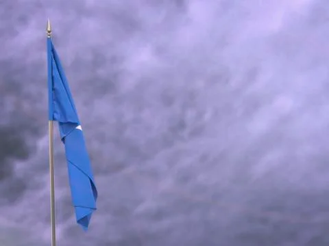 Flag of Somalia hanging down dangling Stock Photos