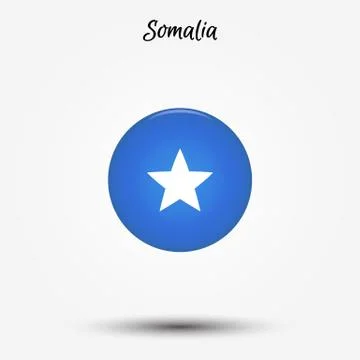 Flag of Somalia icon Stock-Illustration