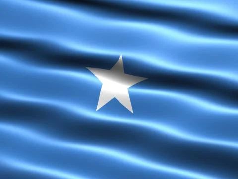Flag of somalia Stock Illustration