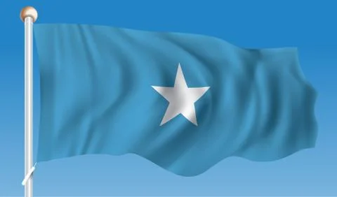 Flag of Somalia Stock Illustration