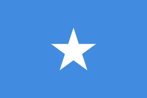 Flag of Somalia Illustrazione stock