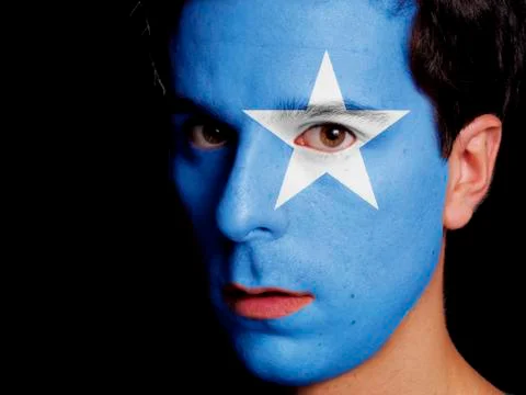 Flag of somalia Stock Photos