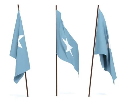 Flag of Somalia Stock Photos