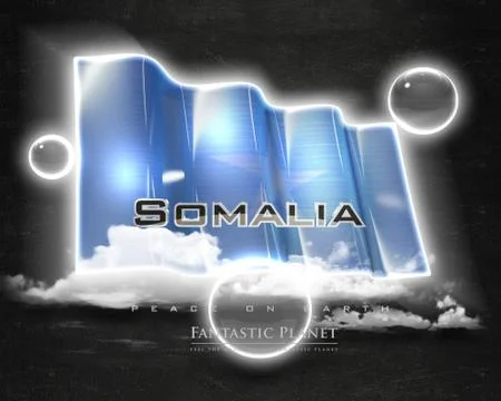 Flag Somalia quality designer flag Stock Illustration