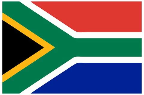 Flag South Africa Stock Illustration