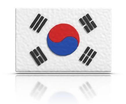 Flag of south korea Stock Illustration