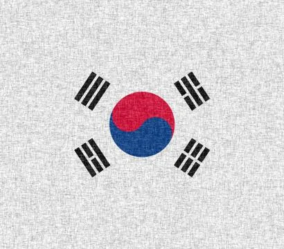 Flag of South Korea Stock Illustration