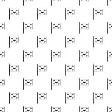 Flag of South Korea pattern, simple style イラスト素材