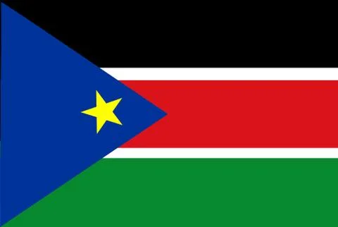 Flag of South Sudan vector イラスト素材