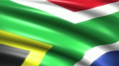 Flag southafrica Stock Footage 160590740