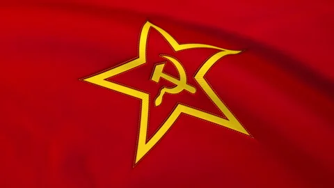 Flag of Soviet Armed Forces Loop Stock Footage 241221130