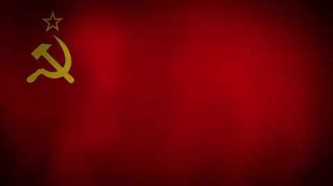 Flag Soviet Union Stock Footage 54426656