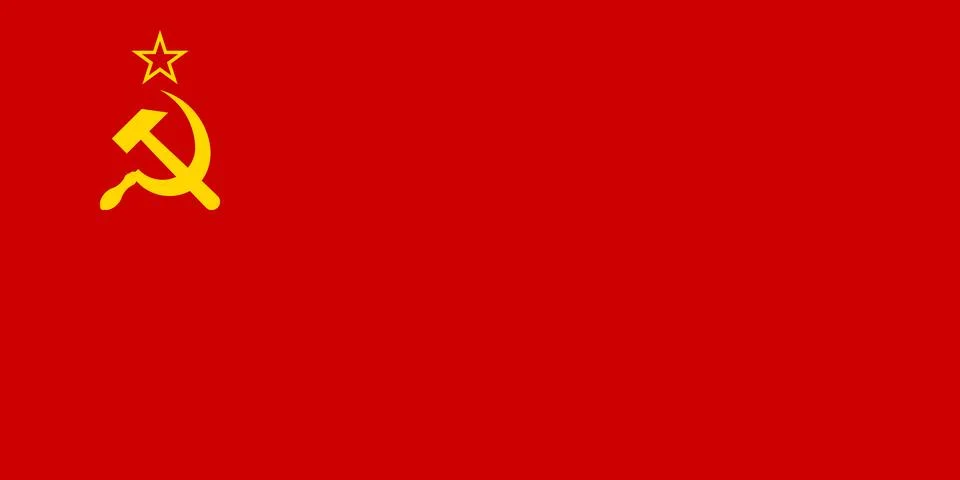 Flag of the Soviet Union  Historical Red Banner with Hammer and Sickle, Sym.. Stock Illustration