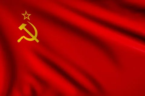 Flag of soviet union Illustrazione stock