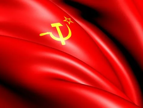 Flag of the soviet union Stock Illustration