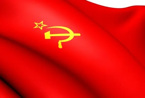Flag of the soviet union Stock Illustration