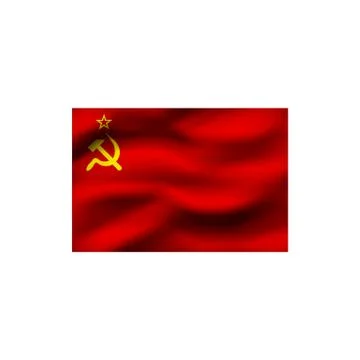 Flag of the Soviet Union. Stock Illustration