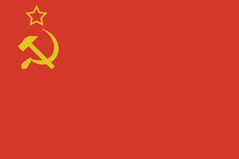 Flag of the Soviet Union Stock Illustration
