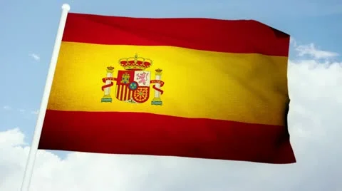 Flag Spain 03 Stock Footage 21671574