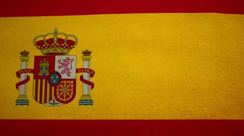 Flag Spain 04 Stock Footage 11068467