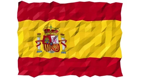 Flag of Spain 3D Wallpaper Animation Stock Footage 81210865