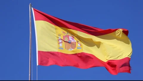 Flag of Spain Stock-Footage 2815434