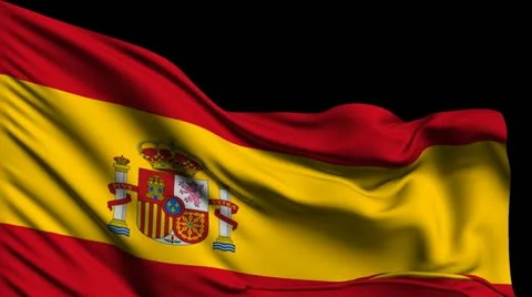Flag of Spain Stockbeeldmateriaal 22242015