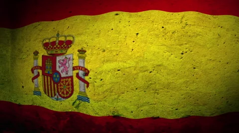 Flag of Spain Stock Footage 40440859
