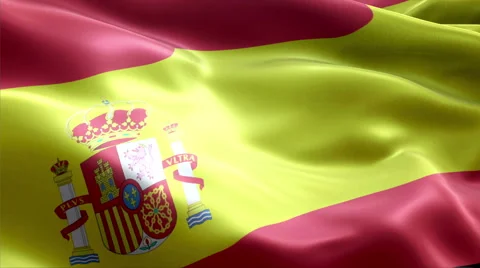 Flag Spain Vídeos de archivo 47778715