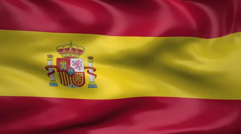 Flag of Spain Video stock 64457334