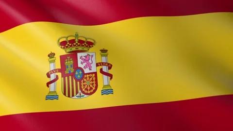 Flag of Spain Stock Footage 151663217