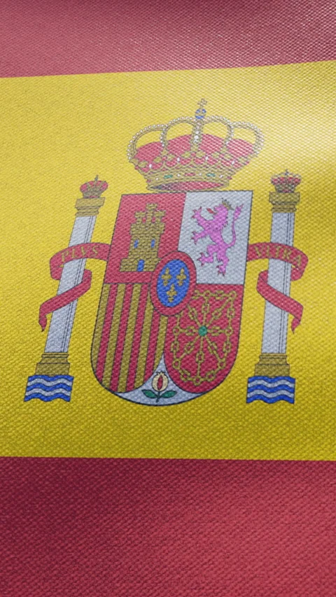 Flag of Spain Stock Footage 278458345