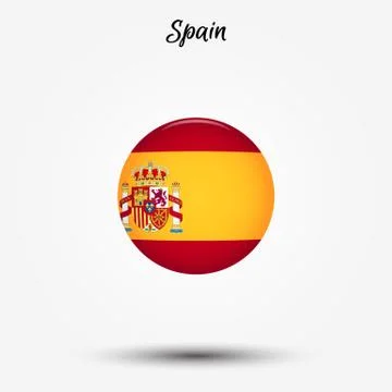 Flag of Spain icon Stock-Illustration