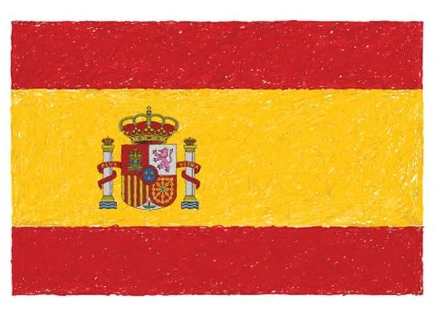 Flag of spain Stock Illustration