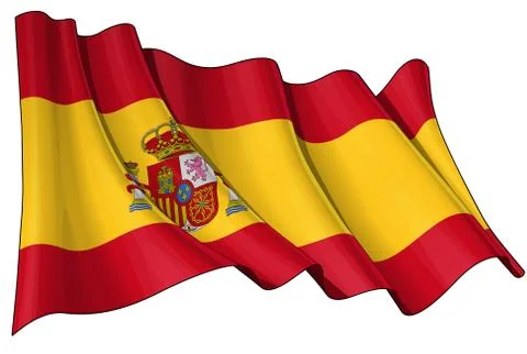 Flag of Spain Stock Illustration