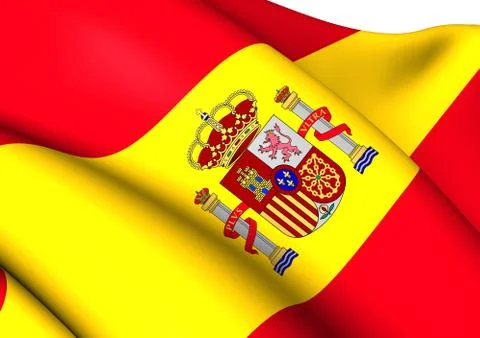 Flag of spain Stock Illustration