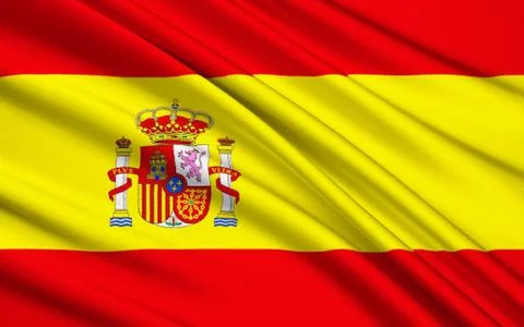 Flag of Spain Stock Illustration
