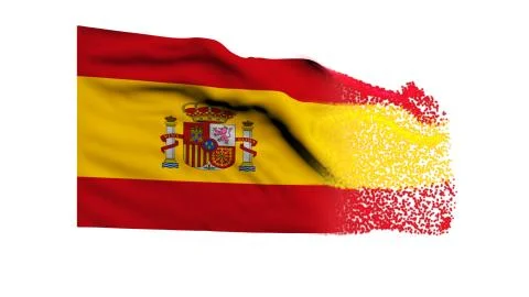 Flag of Spain Stock Illustration