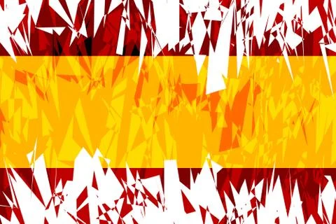 Flag of Spain. Illustrazione stock