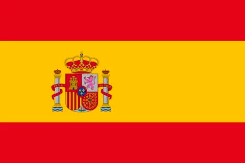 Flag of Spain Stock Illustration